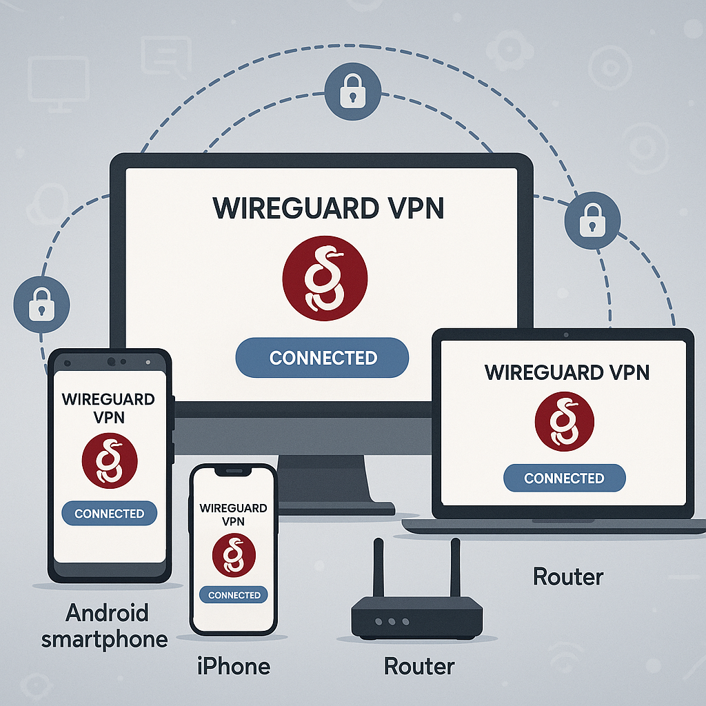 آموزش نصب و استفاده از WireGuard روی دستگاه‌های مختلف (ویندوز، اندروید، آیفون، مک، روتر)