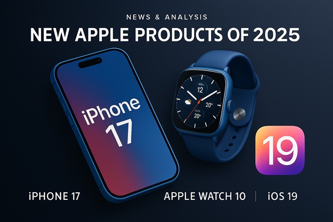 اخبار و تحلیل محصولات جدید اپل 2025: آیفون 17، اپل واچ 10 و iOS 19